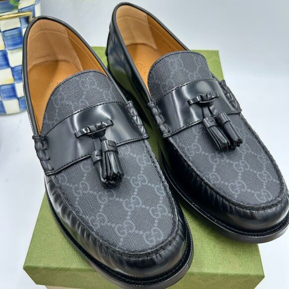 Men's Gucci millennial Supreme loafers size 12.5 made in Italy - Picture 1 of 12